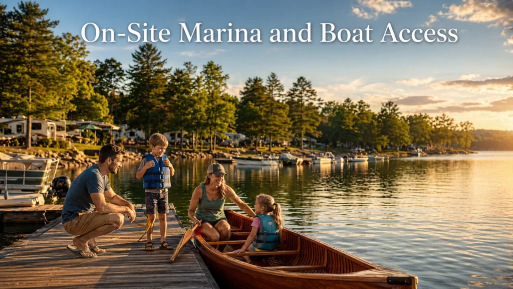 On-Site Marina and Boat Access