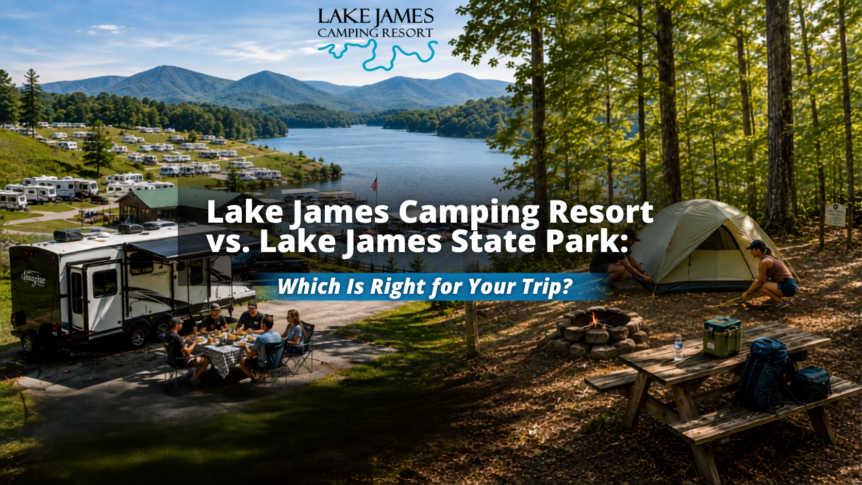 Lake James Camping Resort vs. Lake James State Park